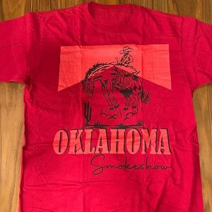 Oklahoma Smokeshow Red Graphic T-Shirt